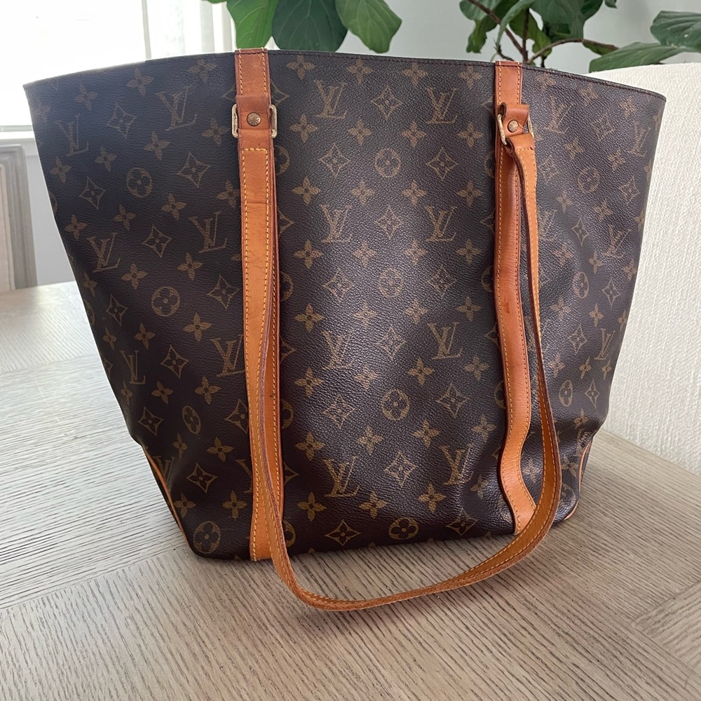 LOUIS VUITTON Monogram Sac Shopping Tote